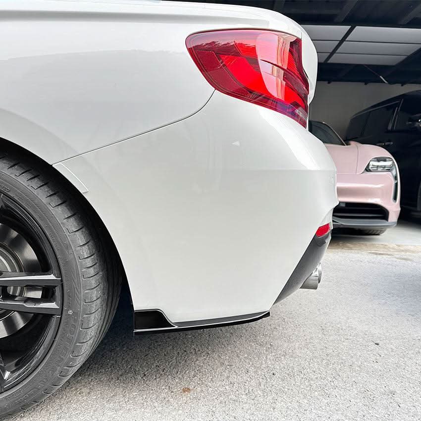 Gloss Black Rear Bumper Spats for BMW F22 F23 2 Series 14-20