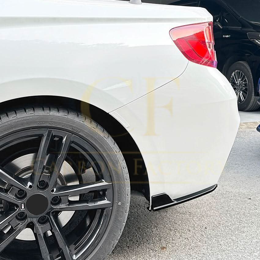 Gloss Black Rear Bumper Spats for BMW F22 F23 2 Series 14-20