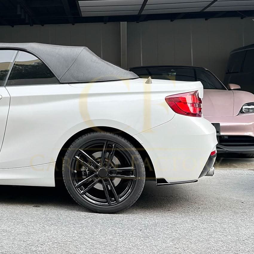 Gloss Black Rear Bumper Spats for BMW F22 F23 2 Series 14-20