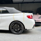 Gloss Black Rear Bumper Spats for BMW F22 F23 2 Series 14-20