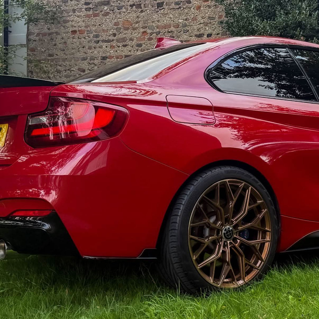 Gloss Black Rear Bumper Spats for BMW F22 F23 2 Series 14-20