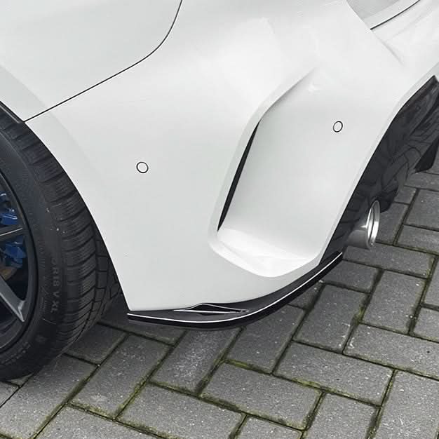 Gloss Black Rear Bumper Spats for BMW F40 1 Series 19-24