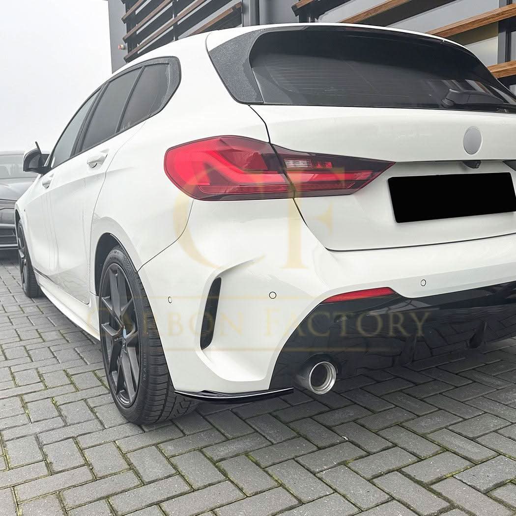 Gloss Black Rear Bumper Spats for BMW F40 1 Series 19-24