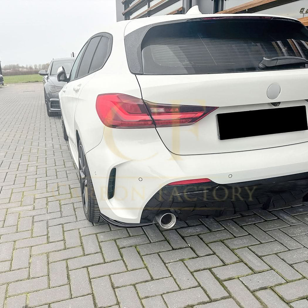 Gloss Black Rear Bumper Spats for BMW F40 1 Series 19-24