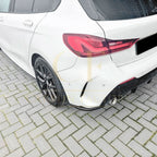 Gloss Black Rear Bumper Spats for BMW F40 1 Series 19-24