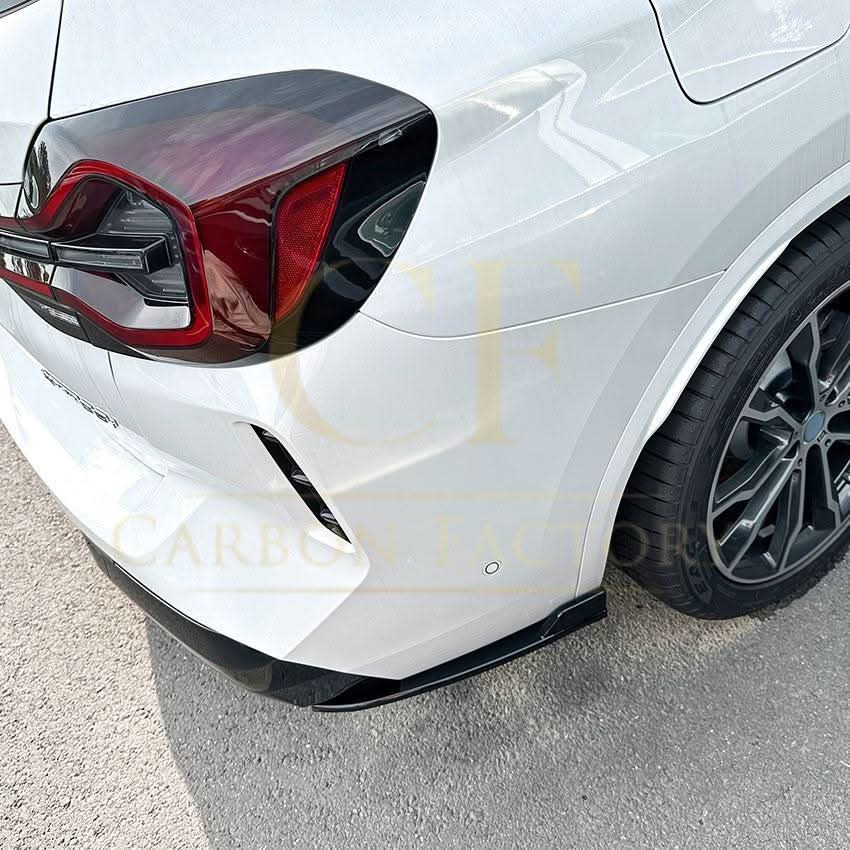 Gloss Black Rear Bumper Spats for BMW G01 X3 LCI 22-24