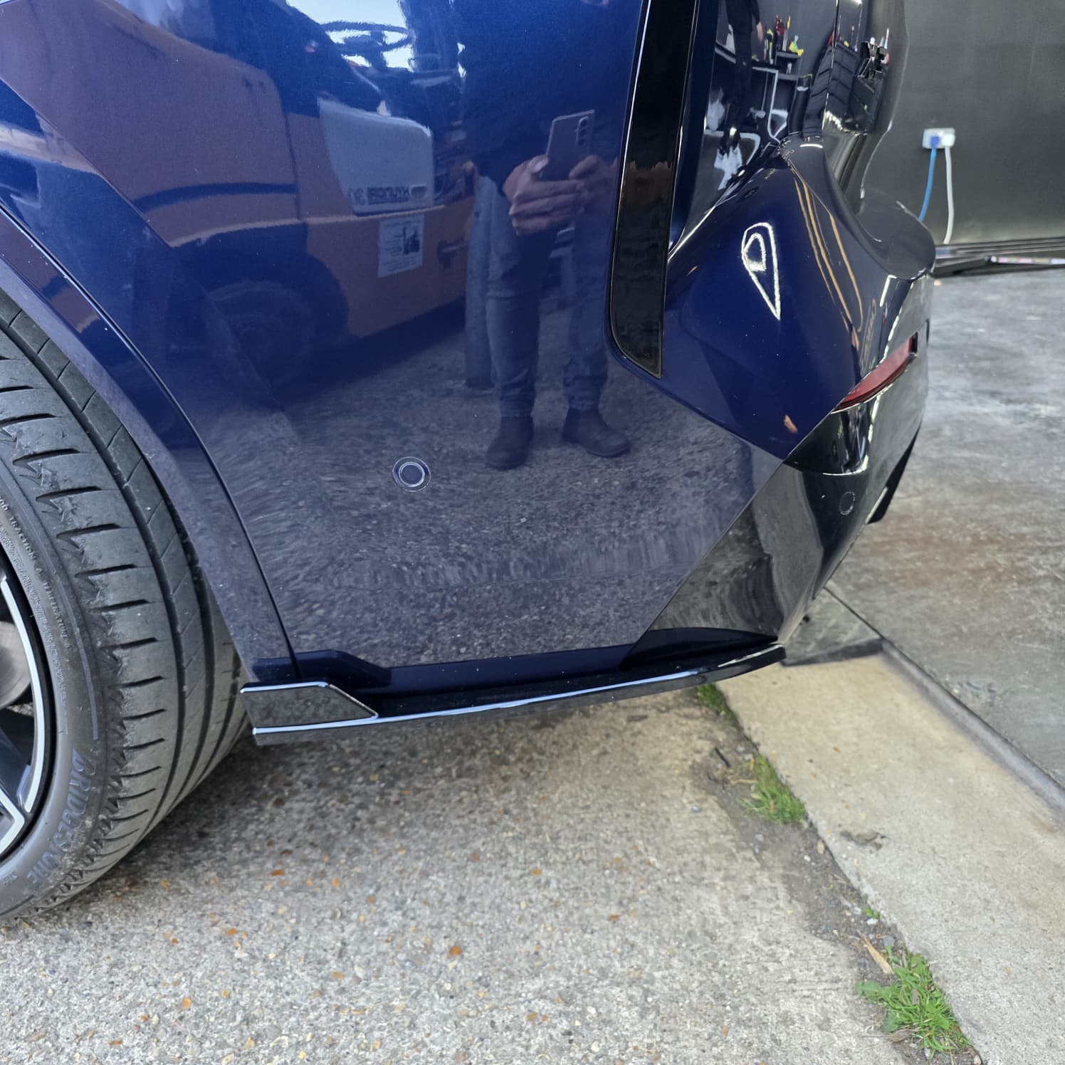 Gloss Black Rear Bumper Spats for BMW G01 X3 LCI 22-24