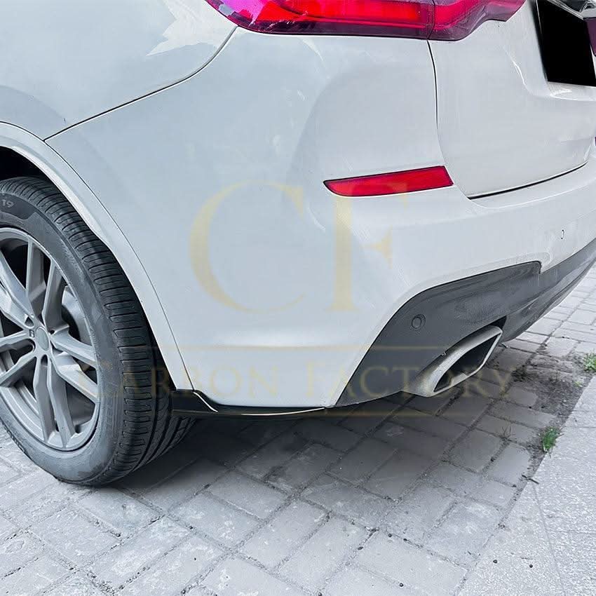 Gloss Black Rear Bumper Spats for BMW G01 X3 Pre-LCI 18-21
