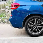 Gloss Black Rear Bumper Spats for BMW G01 X3 Pre-LCI 18-21
