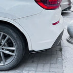 Gloss Black Rear Bumper Spats for BMW G01 X3 Pre-LCI 18-21