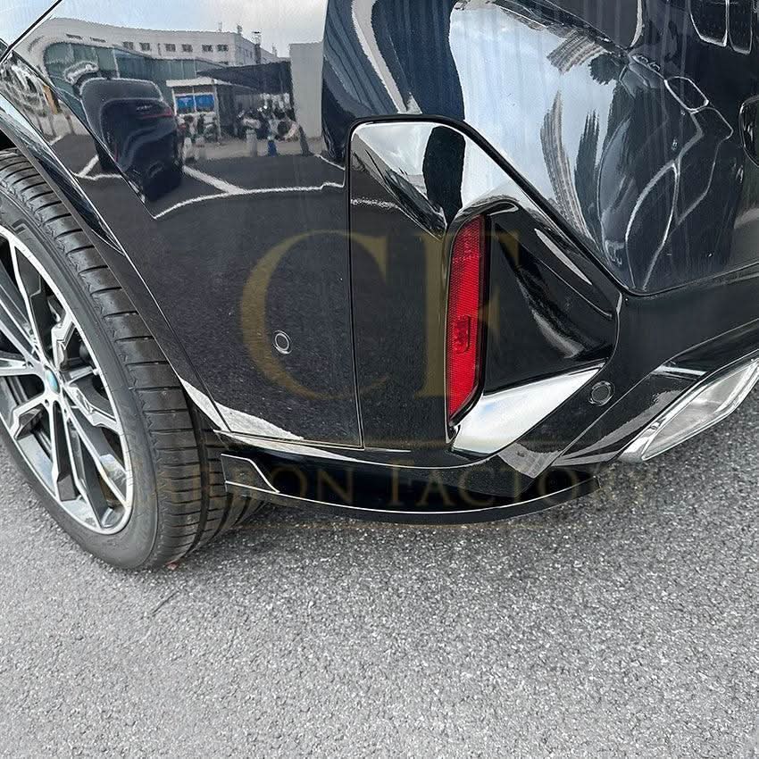 Gloss Black Rear Bumper Spats for BMW G02 X4 LCI 22-24