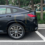 Gloss Black Rear Bumper Spats for BMW G02 X4 LCI 22-24