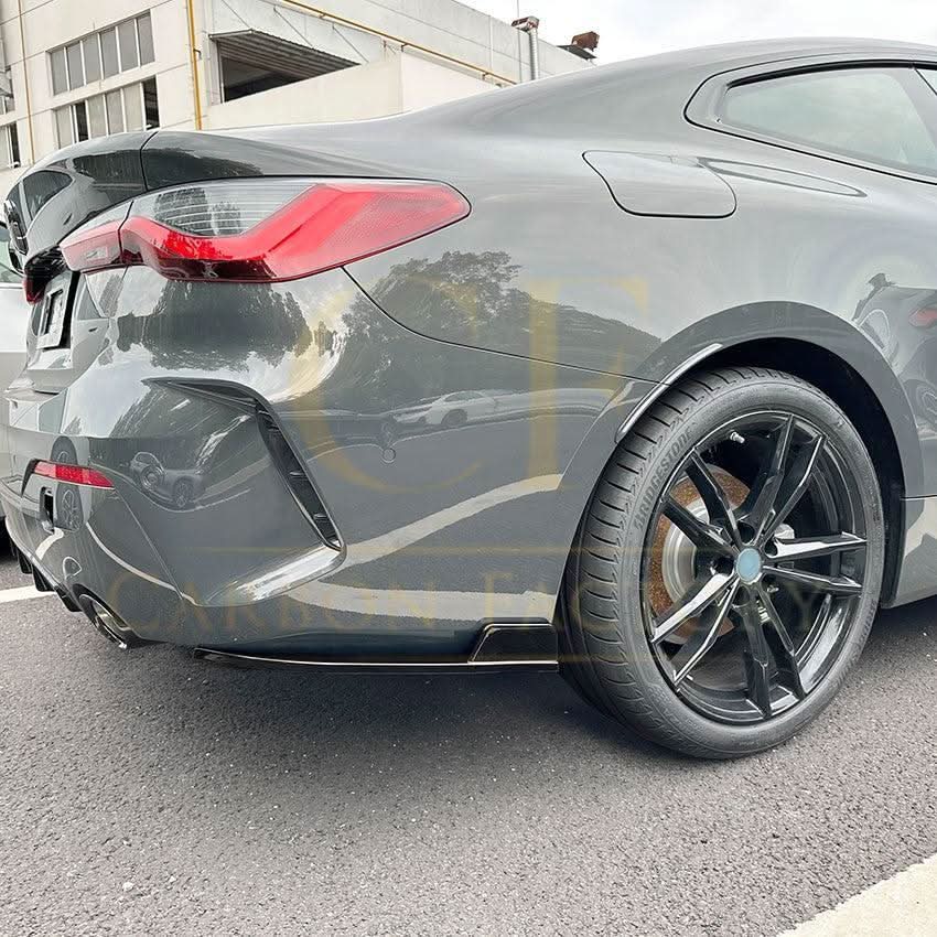 Gloss Black Rear Bumper Spats for BMW G22 G23 4 Series 20-Present