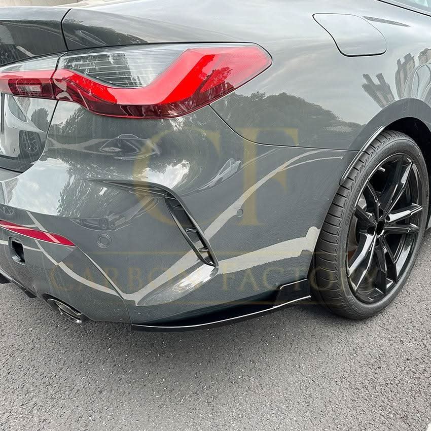 Gloss Black Rear Bumper Spats for BMW G22 G23 4 Series 20-Present