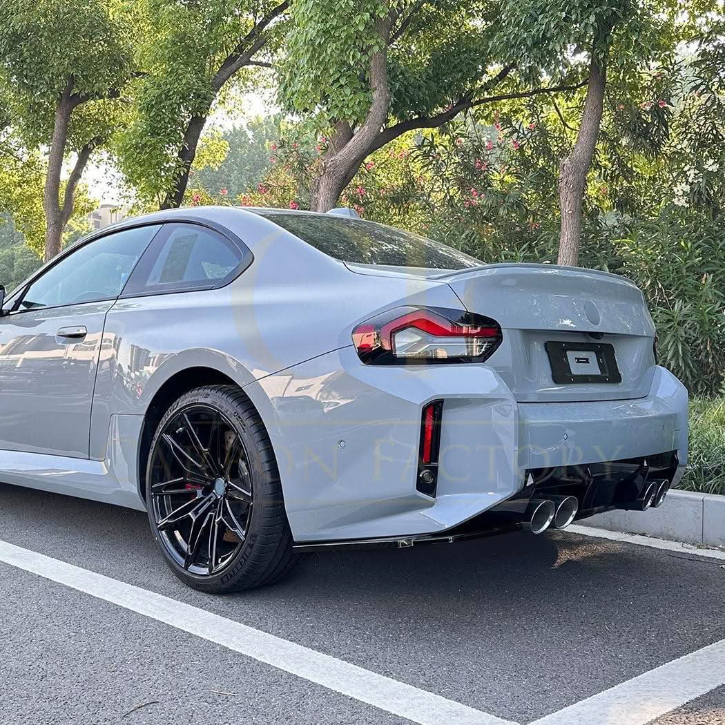Gloss Black Rear Bumper Spats for BMW G87 M2 23-Present
