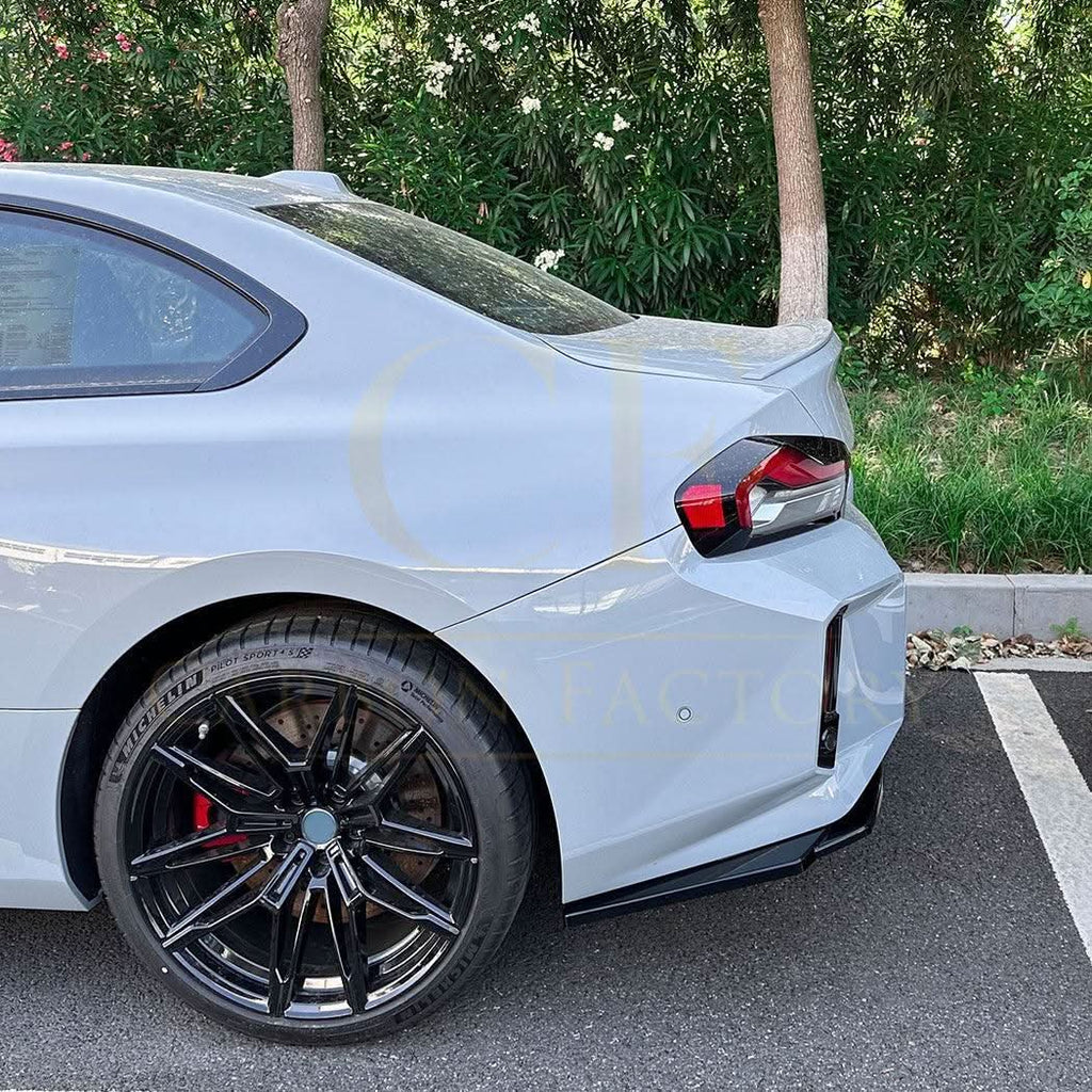 Gloss Black Rear Bumper Spats for BMW G87 M2 23-Present