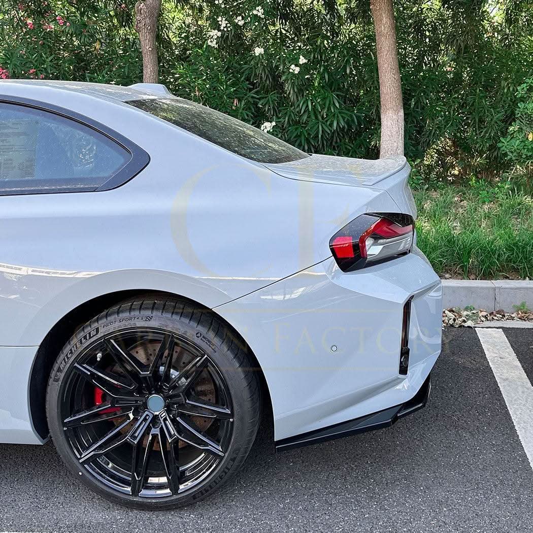 Gloss Black Rear Bumper Spats for BMW G87 M2 23-Present