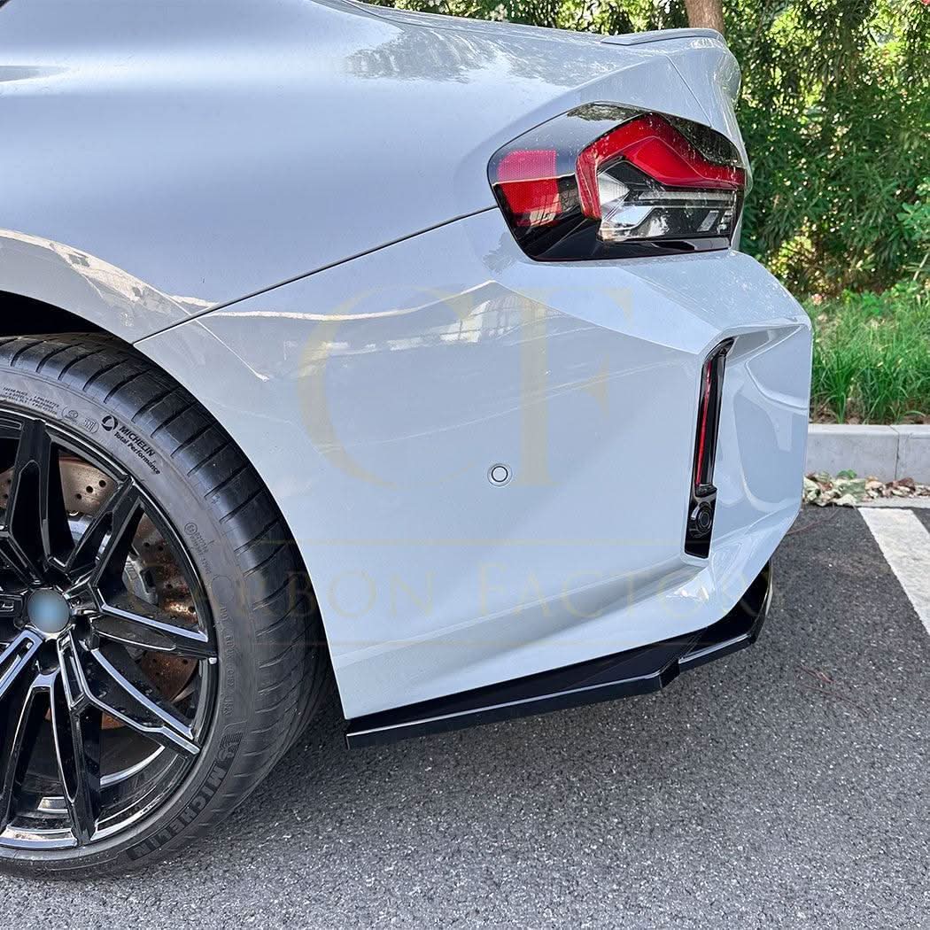 Gloss Black Rear Bumper Spats for BMW G87 M2 23-Present