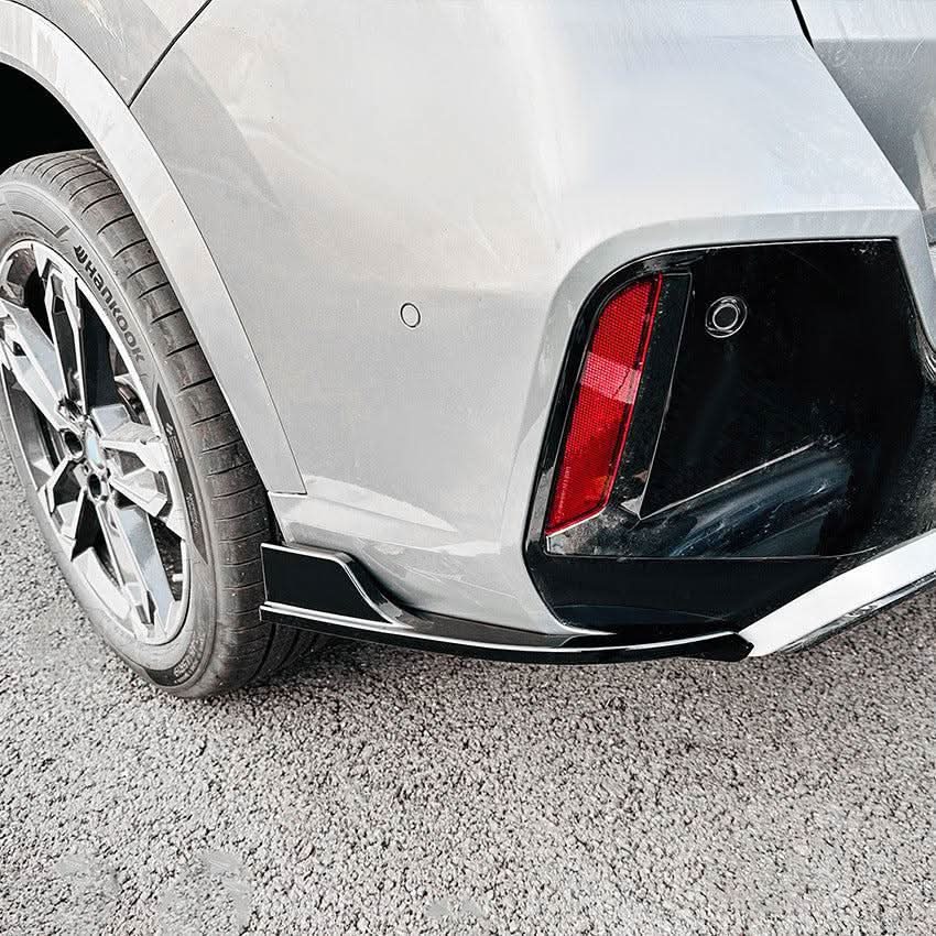 Gloss Black Rear Bumper Spats for BMW U11 X1 2022-Present