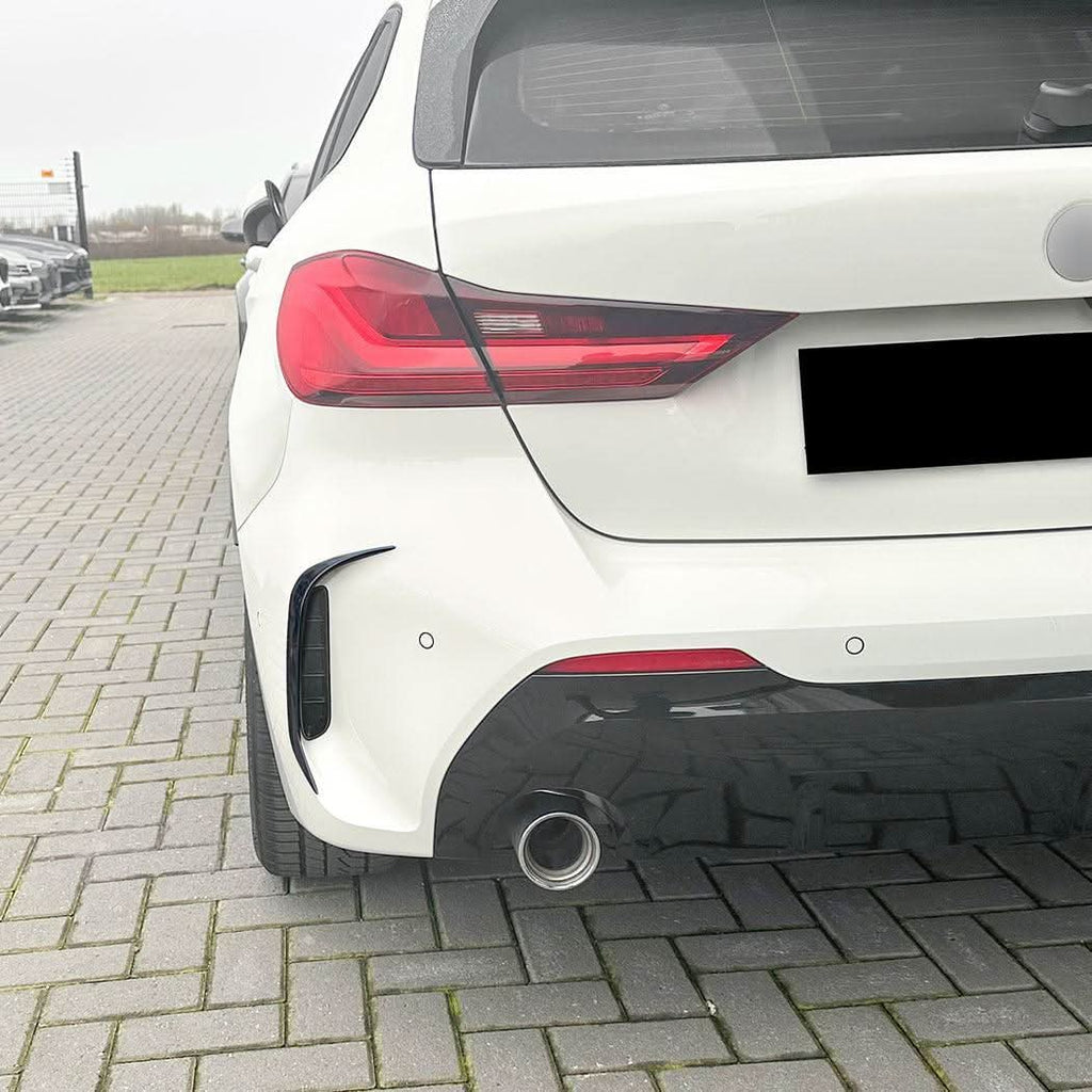 Gloss Black Rear Bumper Trims 1 for BMW F40 1 Series 19-24