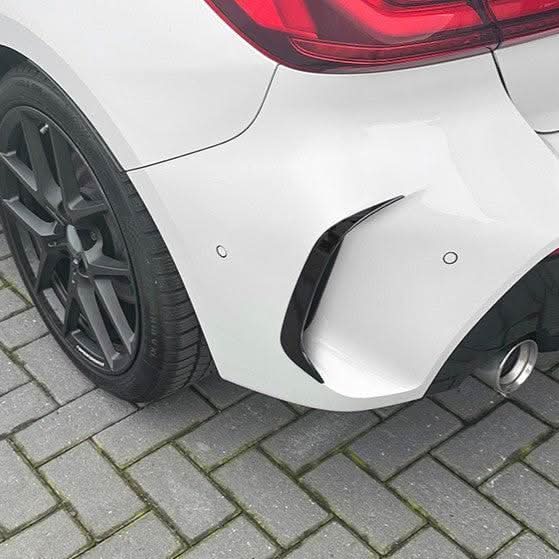 Gloss Black Rear Bumper Trims 1 for BMW F40 1 Series 19-24