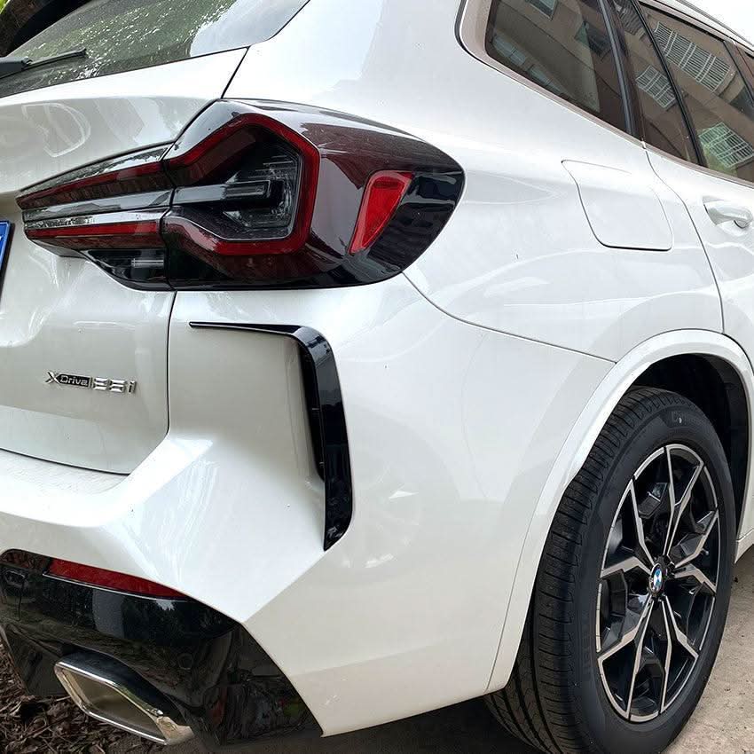 Gloss Black Rear Bumper Trims 1 for BMW G01 X3 LCI 22-24