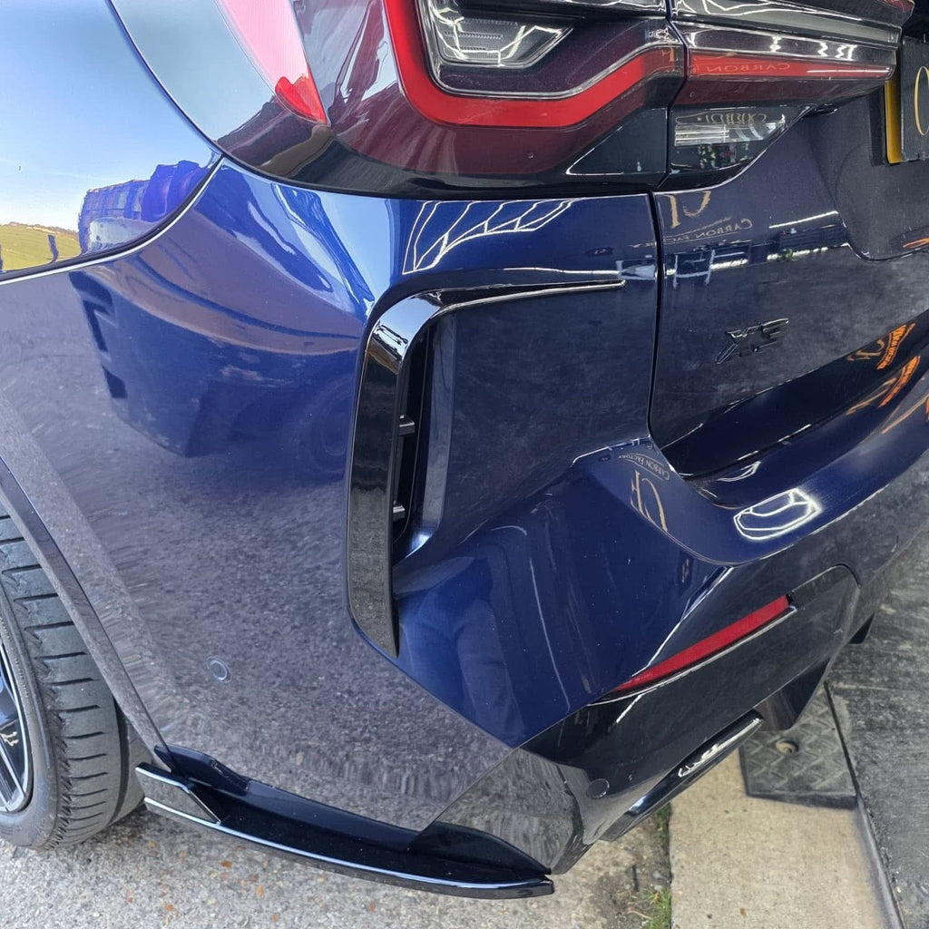 Gloss Black Rear Bumper Trims 1 for BMW G01 X3 LCI 22-24