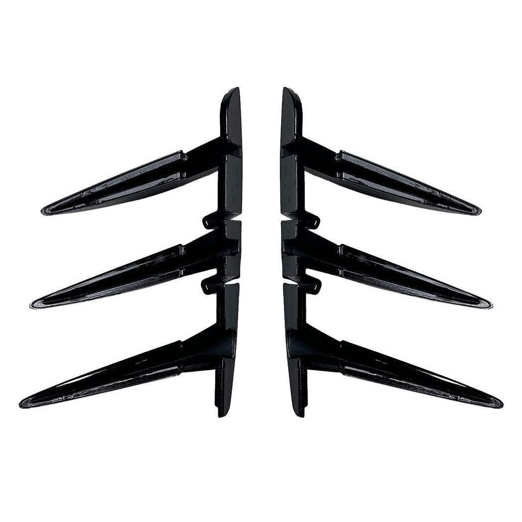 Gloss Black Rear Bumper Trims 2 for BMW F40 1 Series 19-24