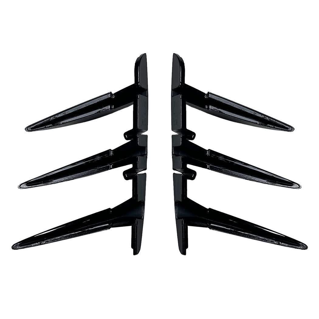 Gloss Black Rear Bumper Trims 2 for BMW F40 1 Series 19-24