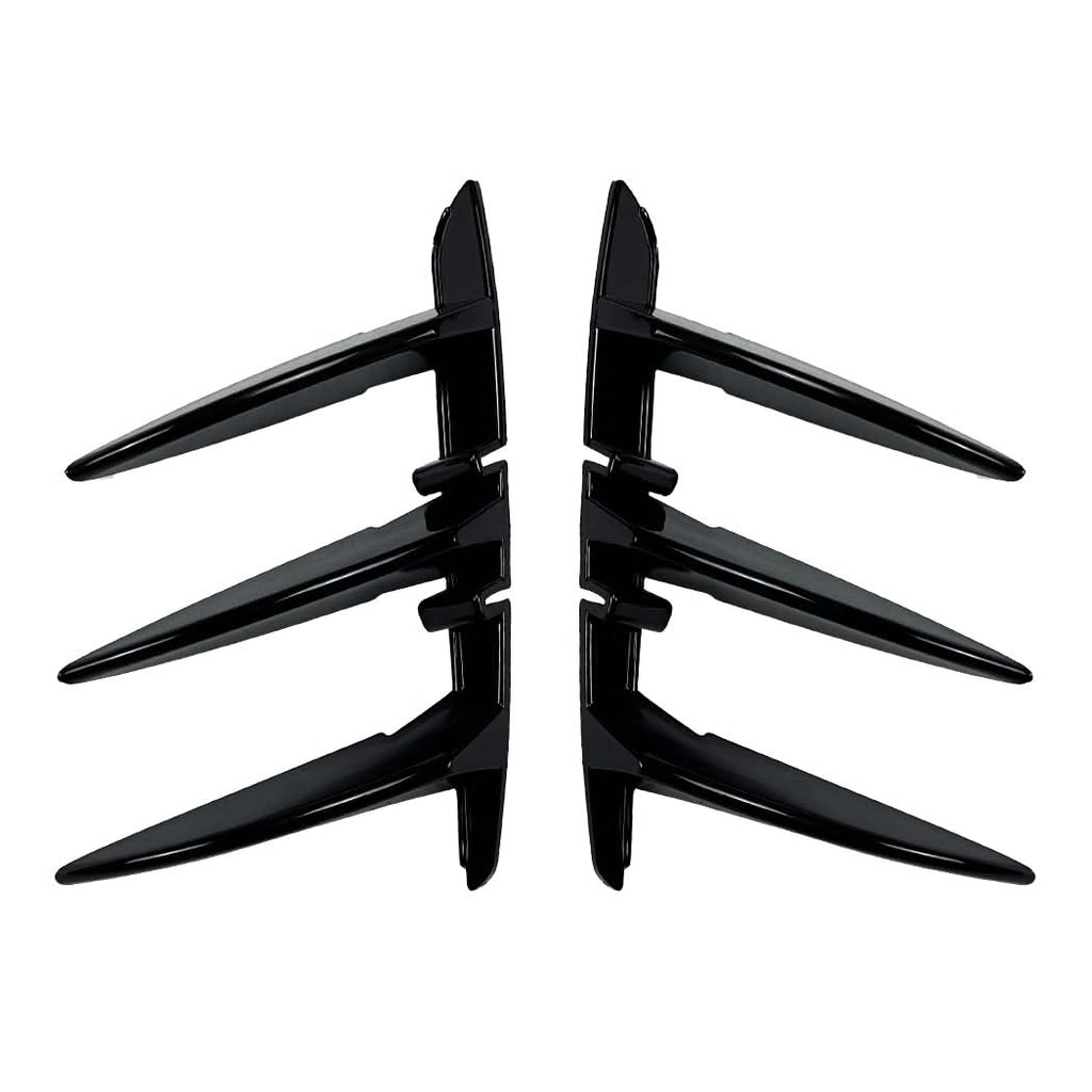 Gloss Black Rear Bumper Trims 2 for BMW F40 1 Series 19-24