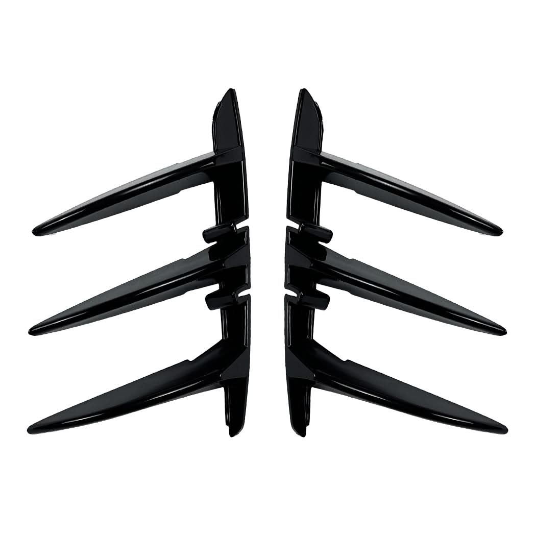 Gloss Black Rear Bumper Trims 2 for BMW F40 1 Series 19-24