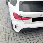 Gloss Black Rear Bumper Trims 2 for BMW F40 1 Series 19-24
