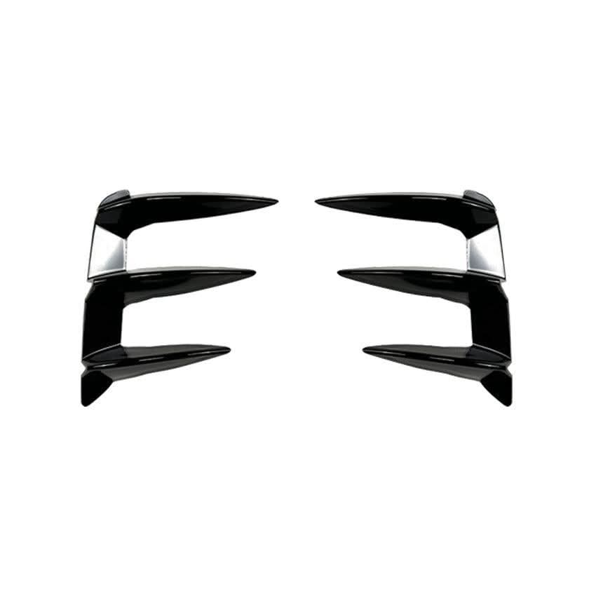 Gloss Black Rear Bumper Trims 2 for BMW G01 X3 LCI 22-24