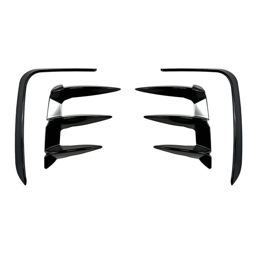 Gloss Black Rear Bumper Trims 2 for BMW G01 X3 LCI 22-24