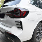 Gloss Black Rear Bumper Trims 2 for BMW G01 X3 LCI 22-24