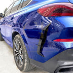 Gloss Black Rear Bumper Trims for BMW G06 X6 Pre-LCI 19-22
