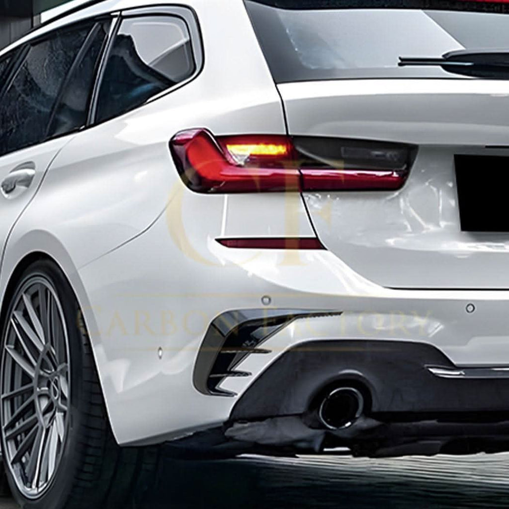 Gloss Black Rear Bumper Trims for BMW G21 3 Series 19-Present