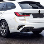 Gloss Black Rear Bumper Trims for BMW G21 3 Series 19-Present