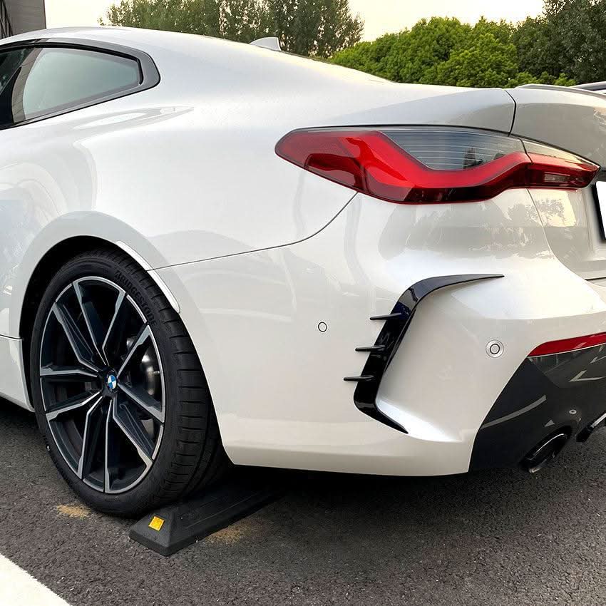 Gloss Black Rear Bumper Trims for BMW G22 G23 4 Series 20-Present