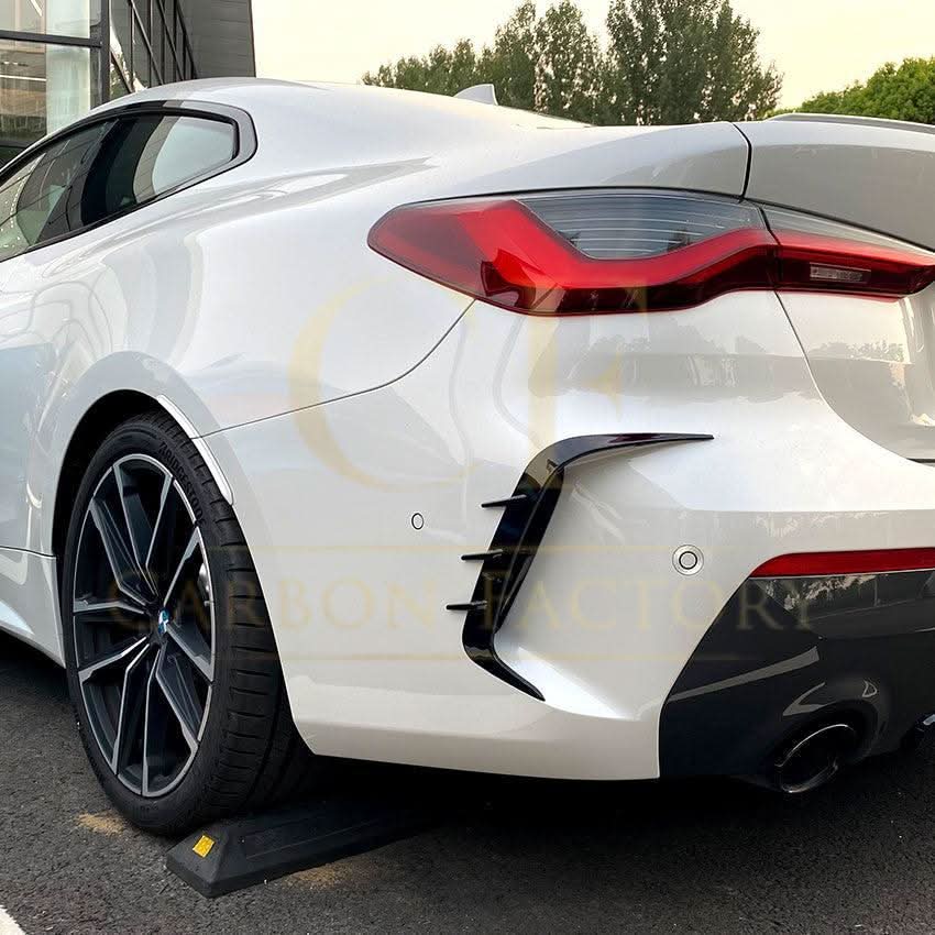 Gloss Black Rear Bumper Trims for BMW G22 G23 4 Series 20-Present