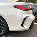 Gloss Black Rear Bumper Trims for BMW G22 G23 4 Series 20-Present