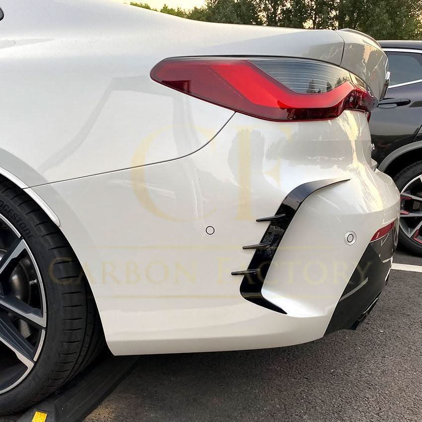 Gloss Black Rear Bumper Trims for BMW G22 G23 4 Series 20-Present