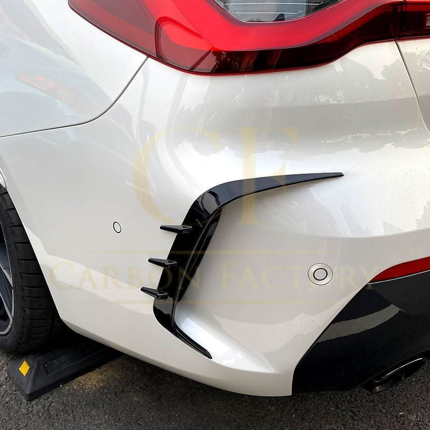 Gloss Black Rear Bumper Trims for BMW G22 G23 4 Series 20-Present