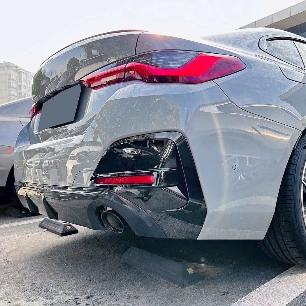 Gloss Black Rear Bumper Trims for BMW G26 4 Series 20-Present