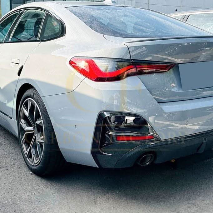 Gloss Black Rear Bumper Trims for BMW G26 4 Series 20-Present