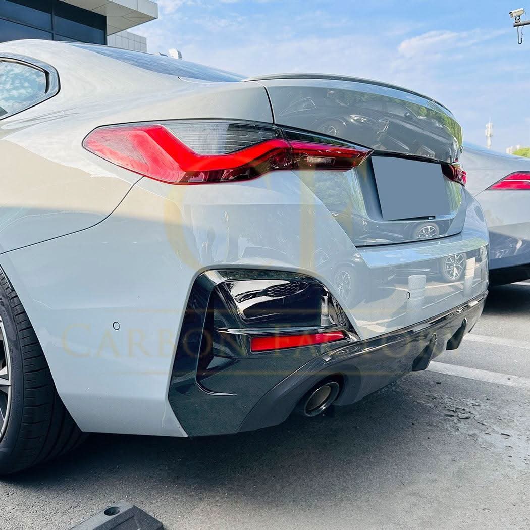 Gloss Black Rear Bumper Trims for BMW G26 4 Series 20-Present
