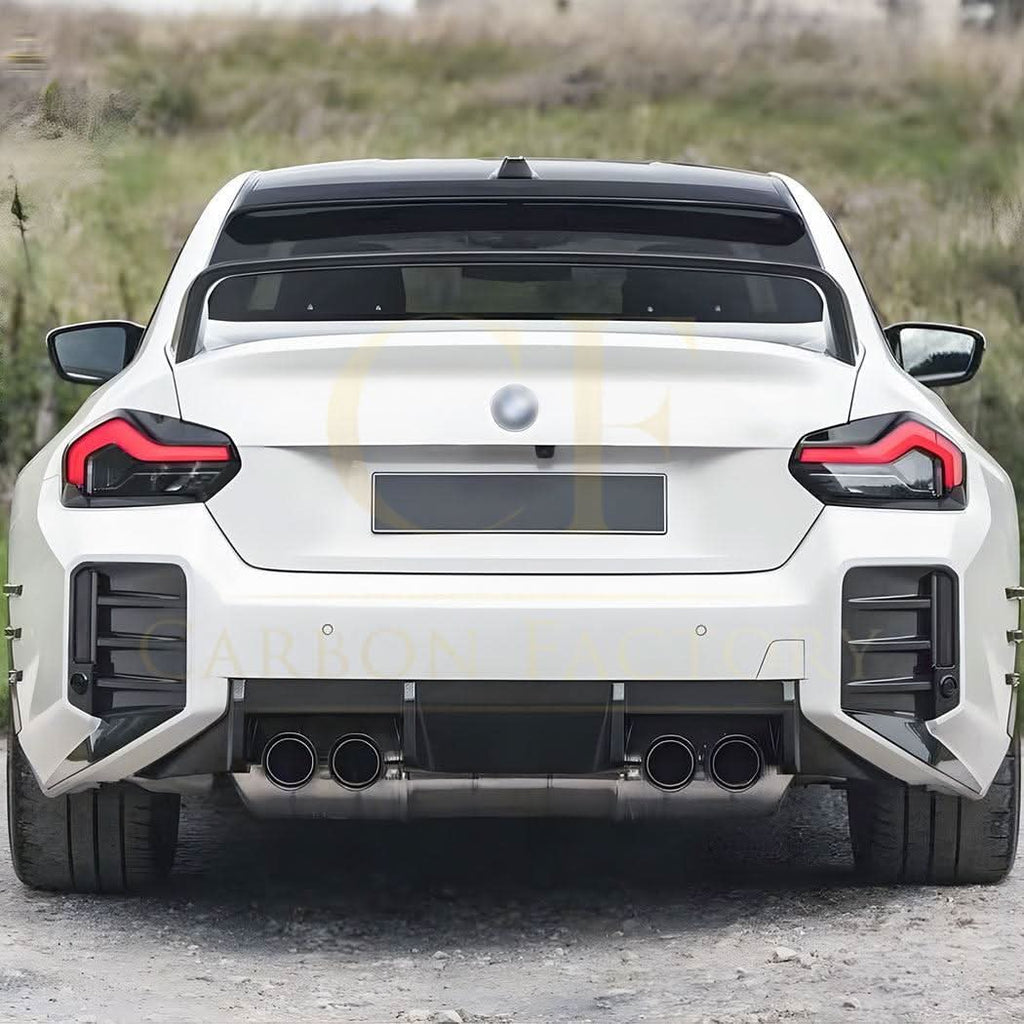 Gloss Black Rear Bumper Trims for BMW G87 M2 23-Present
