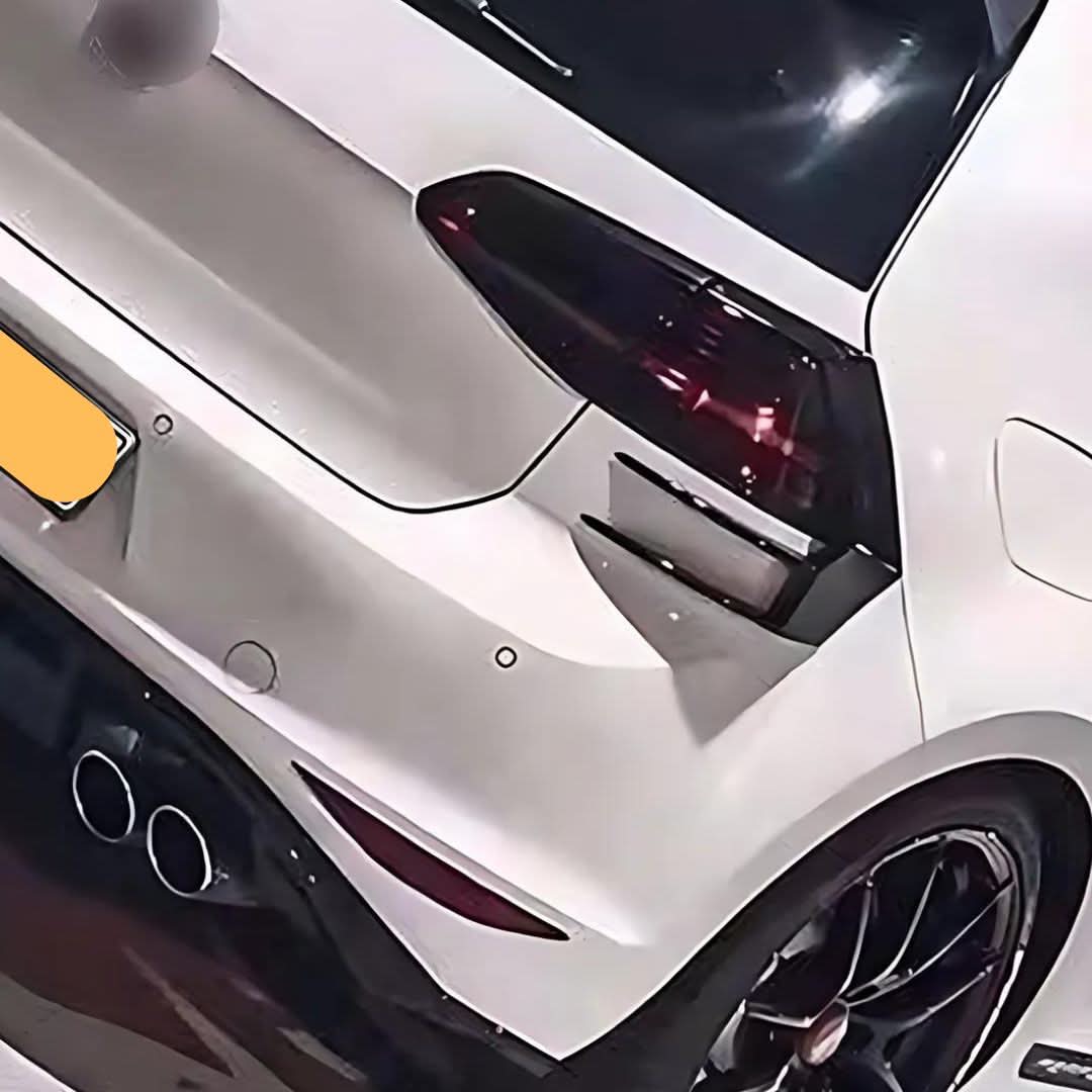 Gloss Black Rear Bumper Trims for VW Golf MK7 inc R and GTI 13-16