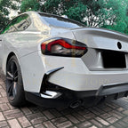 Gloss Black Rear Canards for BMW G42 2 Series Coupe 21-Present