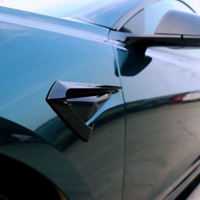 Gloss Black Side Fender Trims for Tesla Model 3 16-23